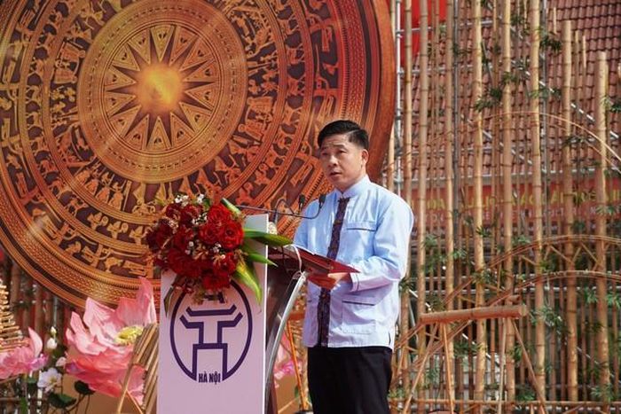 Ông Nguyễn Hữu Thịnh - Phó Chủ tịch UBND xã Ba Vì chia sẻ về vai trò của cộng đồng trong bảo tồn và phát huy các giá trị văn hóa.