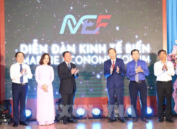 Nghi thức khai mạc Diễn đàn Kinh tế biển. Ảnh: Phan Sáu - TTXVN