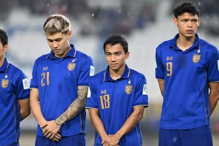 Tuyển Thái Lan bị trừ điểm đáng kể trên bảng xếp hạng FIFA sau thất bại trước Philippines, dù vẫn vào chung kết FIFA ASEAN Cup 2026. Ảnh: FAT