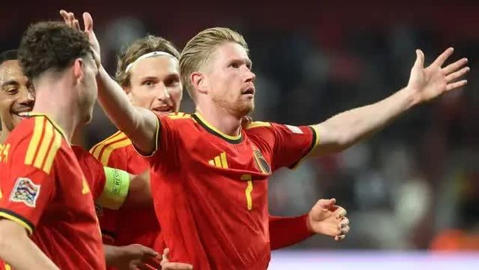 De Bruyne lập cú đúp. Ảnh: AFP