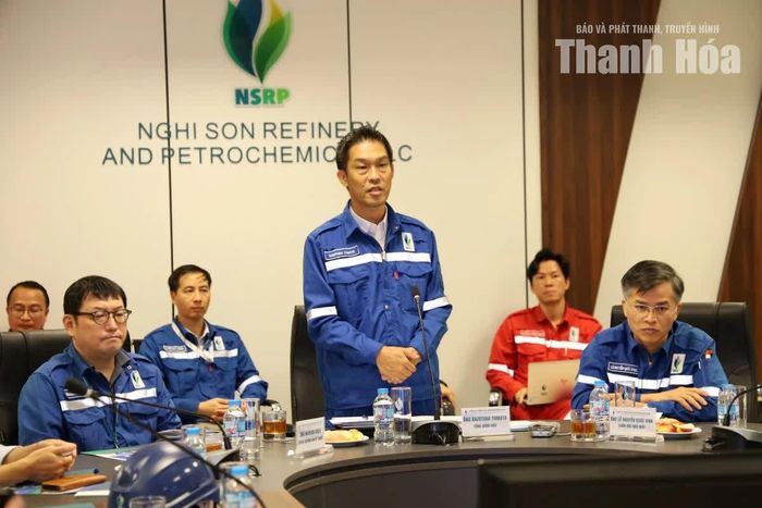 Tổng Giám đốc NSRP - ông Kazutaka Yamato trao đổi về chiến lược vận hành dài hạn của công ty.