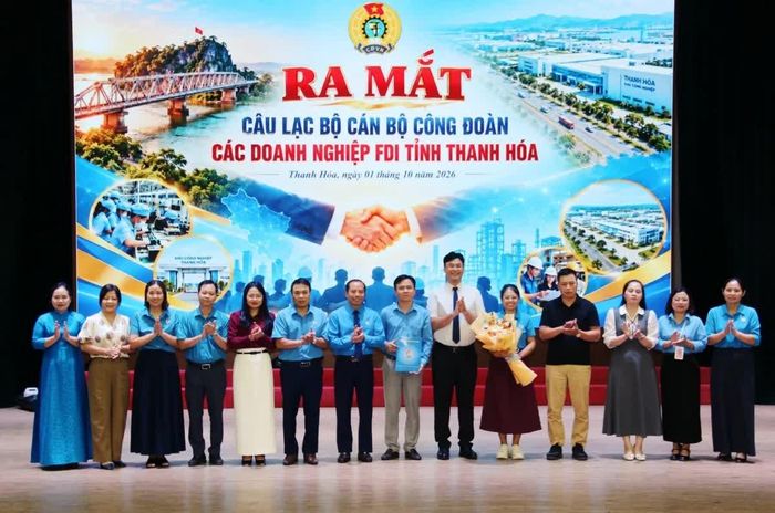 Ra mắt Câu lạc bộ cán bộ công đoàn các doanh nghiệp FDI trên địa bàn tỉnh Thanh Hóa.
