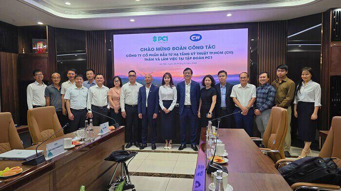 Ban lãnh đạo CII vừa có chuyến công tác tham quan, khảo sát một số dự án năng lượng và làm việc với ban lãnh đạo PC1. (Ảnh: CII).