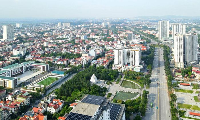  Một góc đô thị phường Kinh Bắc, thành phố Bắc Ninh. Ảnh: Quốc Trường 