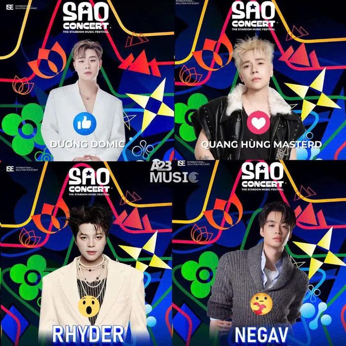 Sao Concert - một chương trình quy tụ nhiều nghệ sĩ trẻ được tổ chức vào tháng 10-2026 tại Thành phố Hồ Chí Minh. Ảnh: ĐVCC