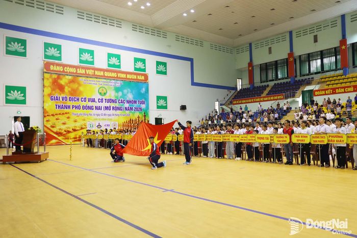 Quang cảnh lễ khai mạc. Ảnh: Huy Anh