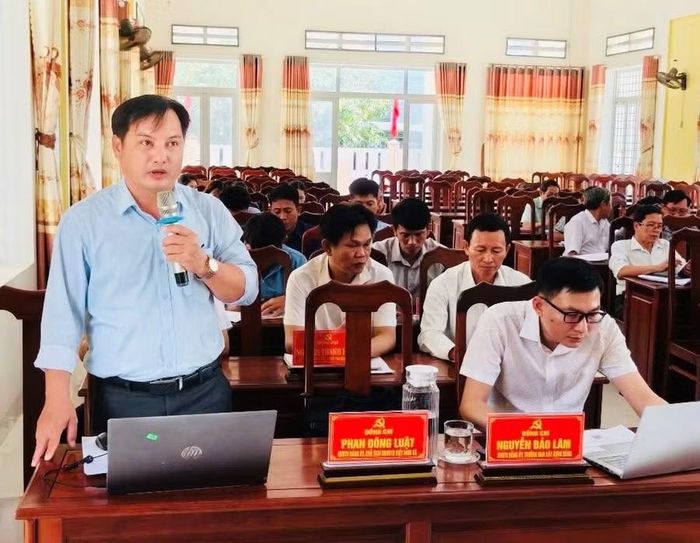 Đại biểu tham gia phát biểu thảo luận tại hội nghị. Ảnh: ĐVCC