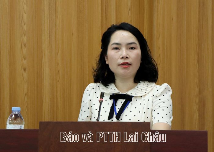 Đồng chí Đặng Thu Hiếu - Phó Hiệu trưởng nhà trường, Phó Chủ tịch Hội đồng coi thi phát biểu tại lễ khai mạc.