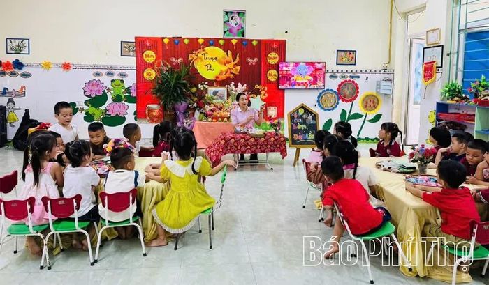 Trường Mầm non Hoa Hồng, xã Lạc Sơn nâng cao chất lượng dạy và học với phương châm "Giáo dục mầm non không chỉ là truyền đạt kiến thức, mà là cùng con lớn lên mỗi ngày".