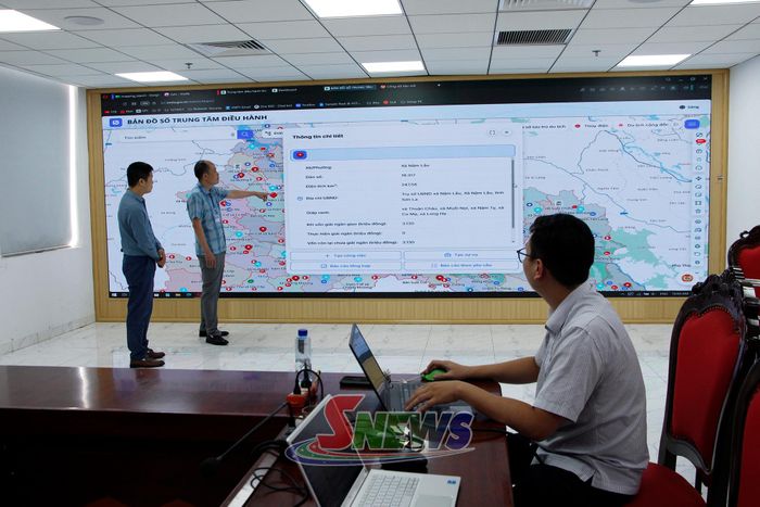 Trung tâm Giám sát, điều hành thông minh của tỉnh.