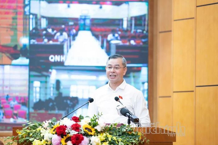 Bộ trưởng Ngô Văn Tuấn phát biểu. Ảnh: Đức Thanh
