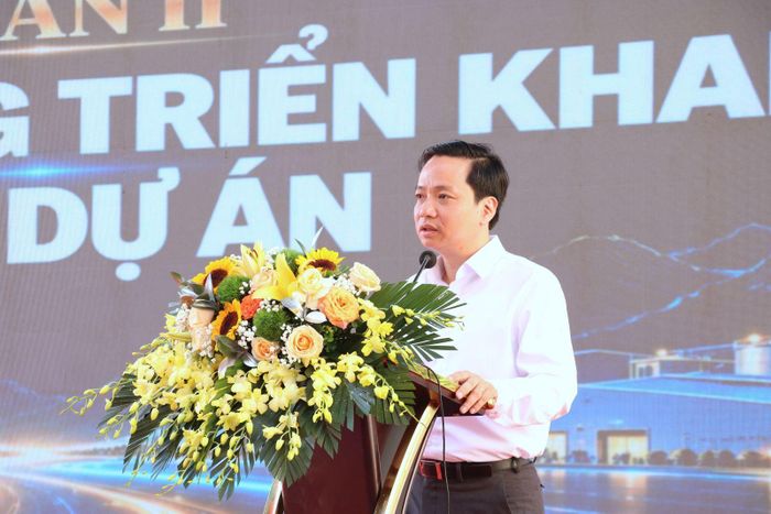 Đồng chí Lê Hải Hòa - Phó Bí thư Tỉnh ủy, Chủ tịch UBND tỉnh Cao Bằng đề nghị TKV, tổng công ty và các đơn vị liên quan tiếp tục phối hợp chặt chẽ, quyết liệt tháo gỡ những điểm nghẽn, và đẩy nhanh tiến độ đầu tư. Ảnh: TKV.