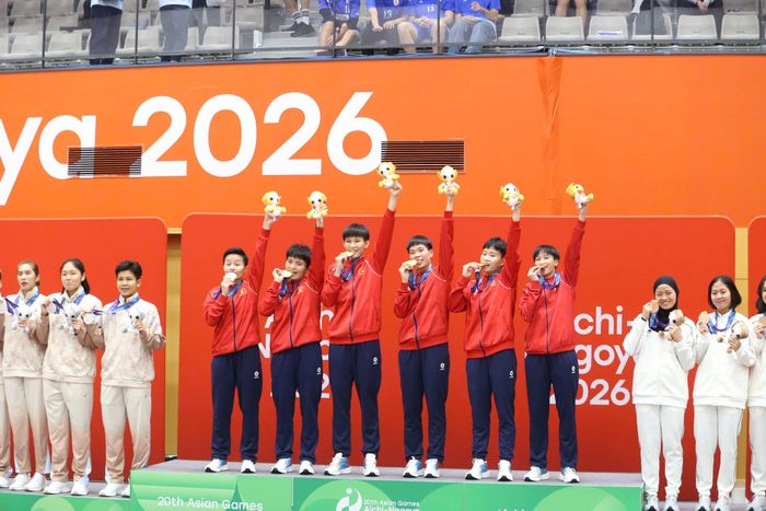 Đây là Huy chương Vàng thứ ba của Đoàn thể thao Việt Nam tại ASIAD 2026. Ảnh: Quý Lượng
