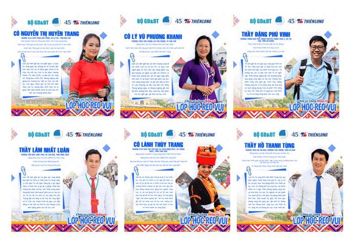 Một số gương mặt giáo viên tiêu biểu xuất sắc được lựa chọn trong chương trình “Chia sẻ cùng Thầy cô” 2026. Ảnh: Ban Tổ chức