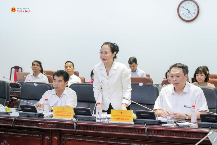 Bộ trưởng Bộ Văn hóa, Thể thao và Du lịch Lâm Thị Phương Thanh phát biểu. Ảnh: Hồ Long