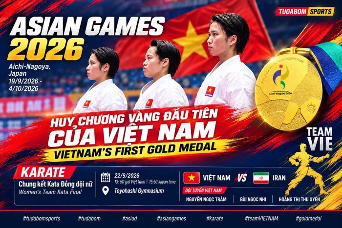 Nguyễn Ngọc Trâm giúp Thể thao Việt Nam có Huy chương Vàng đầu tiên tại ASIAD 20.