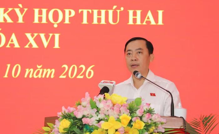 Đồng chí Đào Chí Nghĩa, Phó Trưởng đoàn chuyên trách Đoàn đại biểu Quốc hội TP Cần Thơ, thông tin dự kiến nội dung, chương trình Kỳ họp thứ Hai.