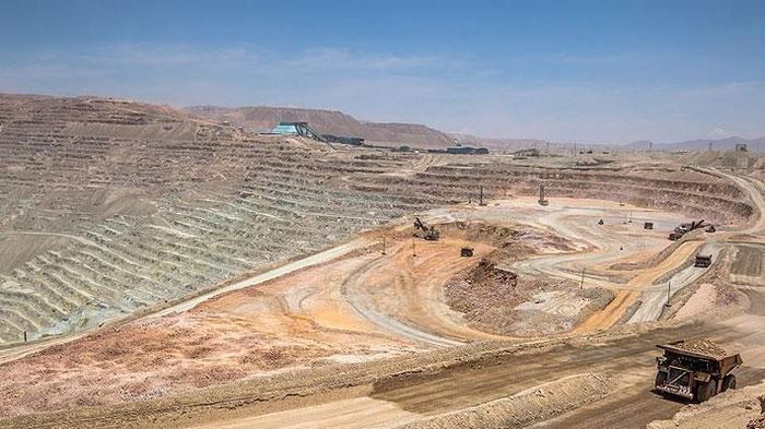 Hoạt động khai thác tại mỏ đồng Escondida ở Chile - mỏ đồng lớn nhất thế giới.Ảnh tư liệu.