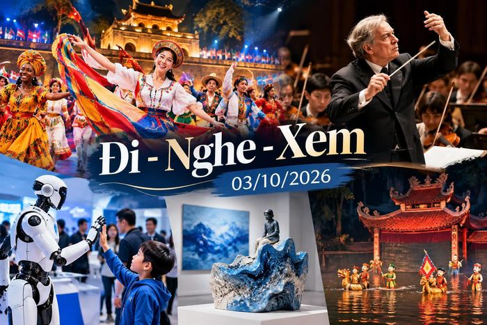 Ngày 3/10, Hà Nội có một lịch trải nghiệm khá dày: Chiều xuống phố cùng “Sắc màu năm châu”, tối nghe London Symphony Orchestra tại Nhà hát Hồ Gươm. Ảnh minh họa được tạo với sự hỗ trợ của AI.