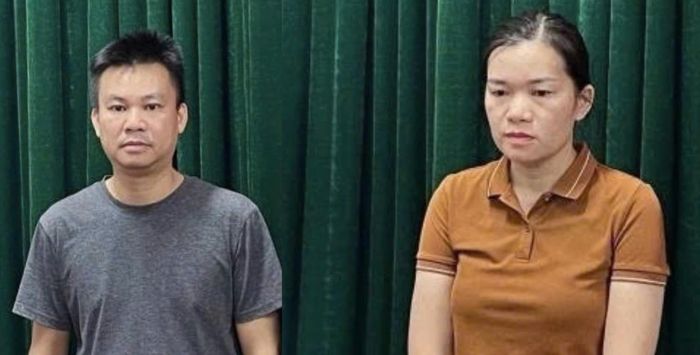 Hứa Văn Chinh và Hứa Thị Ngân bị khởi tố về tội Giả mạo trong công tác. (Ảnh: Công an Lạng Sơn)