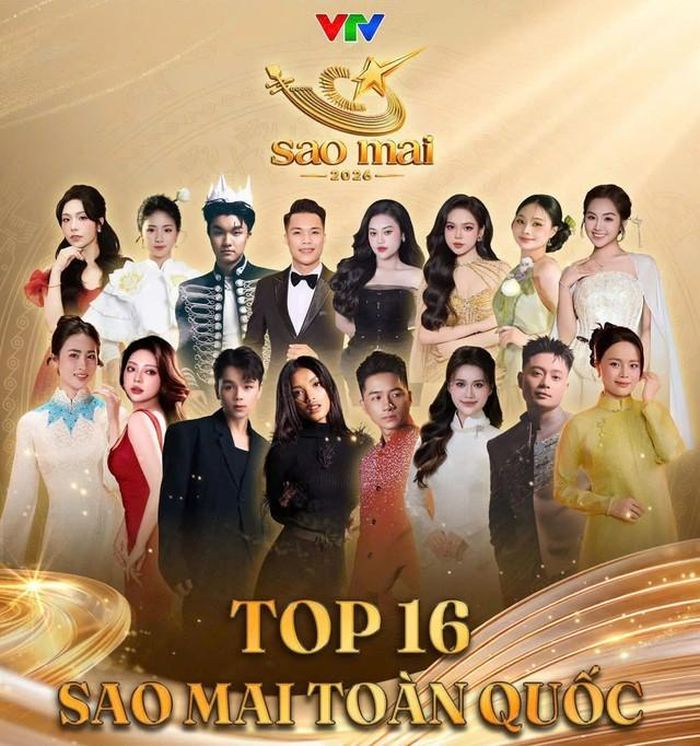 16 thí sinh góp mặt tại Vòng Chung kết "Sao Mai 2026". Ảnh VTV