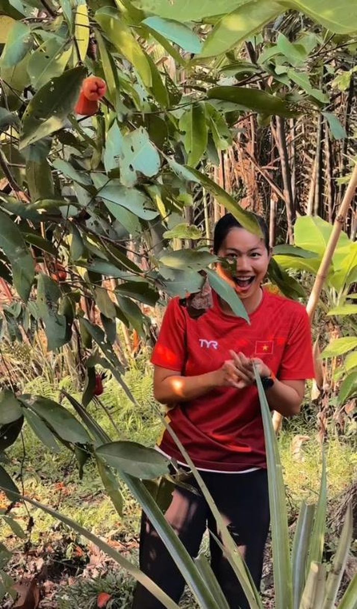 Ngoài sầu riêng, vườn nhà Ánh Viên còn có nhiều loại cây ăn quả khác (Ảnh: TTNV)