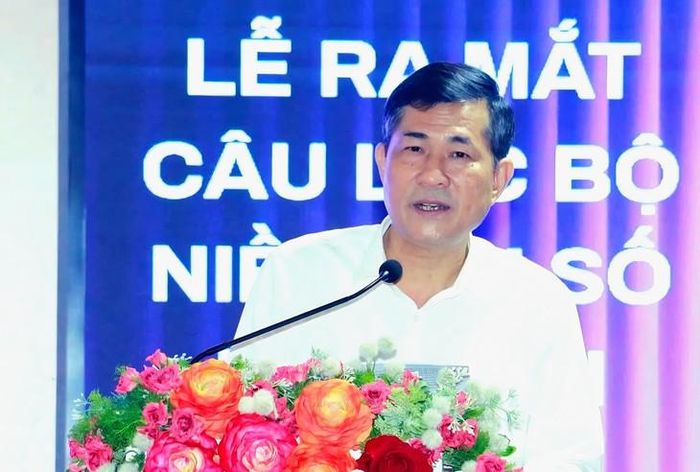 Ông Thái Văn Thành, Phó Chủ tịch UBND tỉnh Nghệ An phát biểu tại buổi lễ. Ảnh: Trọng Tuấn.