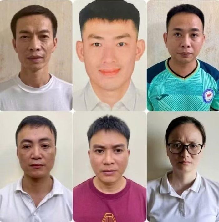 Một số bị can trong vụ án.