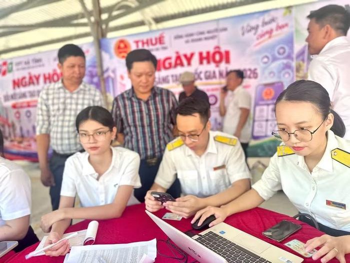 Xã Kỳ Anh lan tỏa Ngày hội đổi mới sáng tạo Quốc gia năm 2026 từ 12 gian hàng tiện ích số. Ảnh: Phạm Phượng