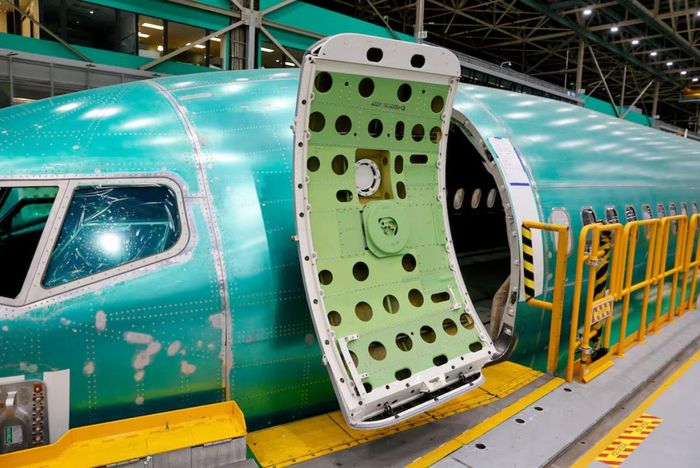 Một chiếc Boeing 737 MAX được lắp ráp tại nhà máy của hãng ở Renton, bang Washington, ngày 25/6/2024. Ảnh: Reuters.