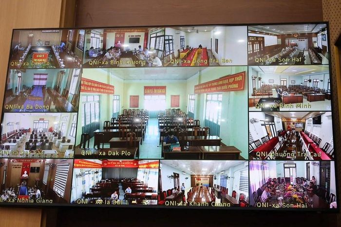 Các điểm cầu trực tuyến tại các địa phương tham dự Hội nghị tháo gỡ khó khăn, vướng mắc của doanh nghiệp, nhà đầu tư