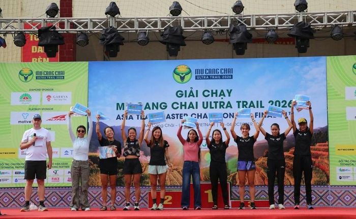 Các vận động viên nữ xuất sắc tại cự ly chung kết 75km Asia Trail Master 2026.