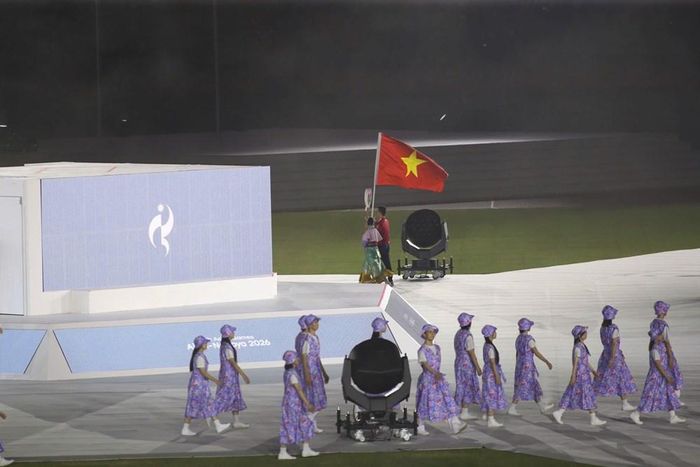 Phần diễu hành với quốc kỳ của các quốc gia tham dự ASIAD 2026