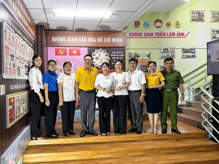 Không gian văn hóa Hồ Chí Minh kết nối bảo tàng 3D lưu giữ các địa danh lịch sử. (Ảnh: Mặt trận phường Minh Phụng)