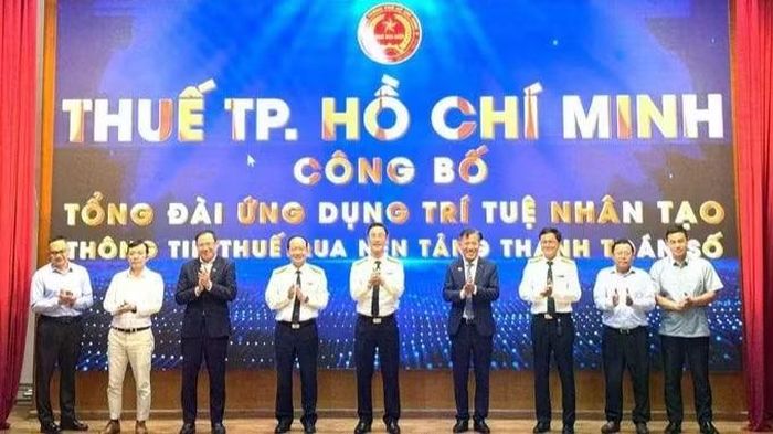 Thuế Thành phố Hồ Chí Minh ra mắt tổng đài ứng dụng trí tuệ nhân tạo nhằm tăng hiệu quả giao dịch với người nộp thuế. (Ảnh: A.T)