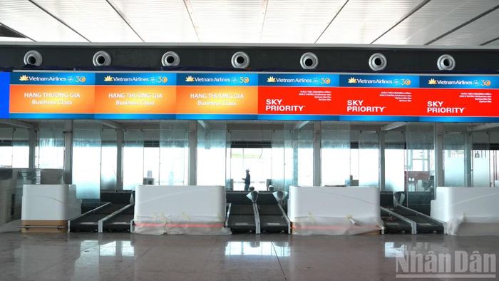 Khu vực làm thủ tục nhà ga hành khách sân bay Long Thành.