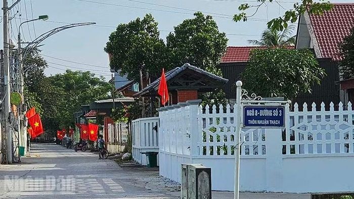 Một góc khu dân cư ở Tổ dân phố Đông Tiến, phường Đông Tiến, tỉnh Thanh Hóa. (Ảnh: Mai Luận)
