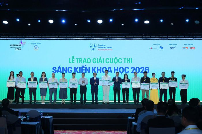 Trao giải Cuộc thi Sáng kiến Khoa học năm 2026. 