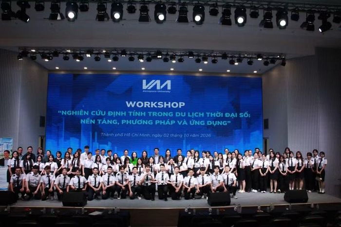 Sinh viên Học viện Hàng không Việt Nam tham gia Workshop.