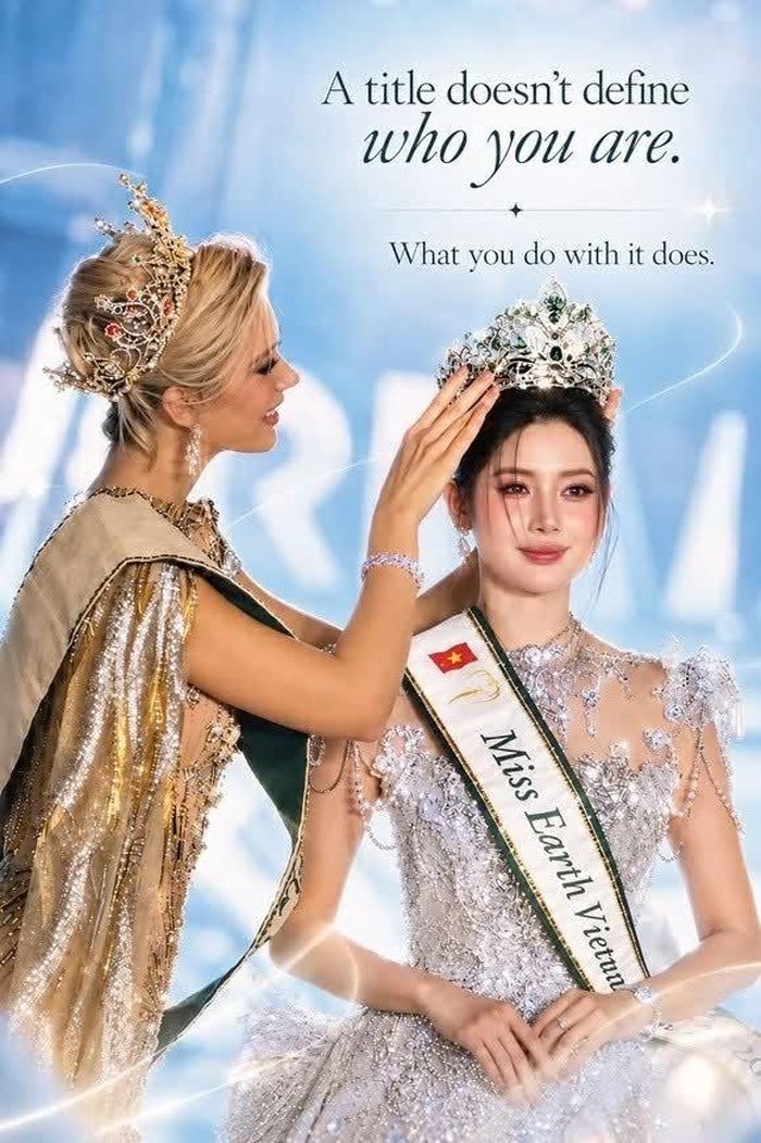 Phạm Hoàng Thu Uyên đại diện Việt Nam tham dự cuộc thi Miss Earth 2026. (Nguồn: Miss Earth 2026)