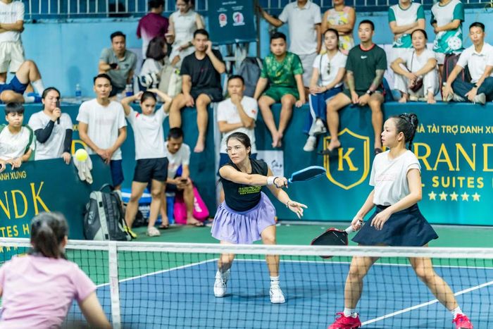 Nhiều phá bóng hấp dẫn ở siêu Giải Pickleball Đồng đội 3 miền 2026 - Grand K Hotel Suites Hanoi Championship.