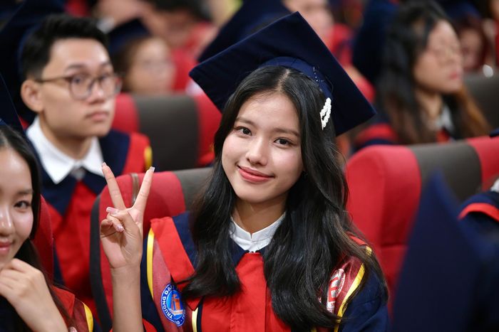 Sinh viên trong lễ tốt nghiệp đại học. Ảnh: Hùng Nguyễn