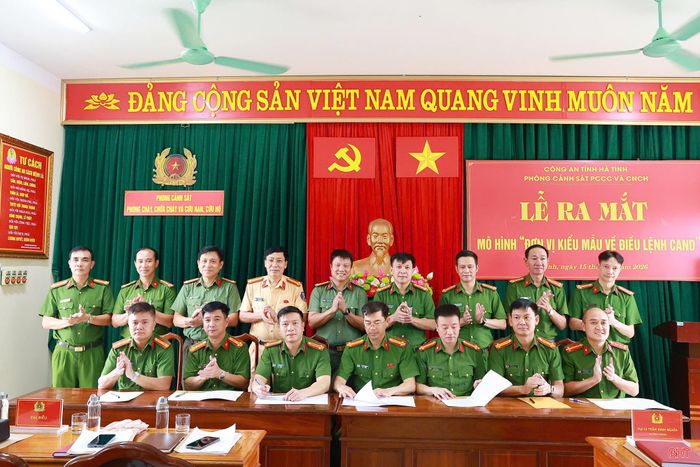 Phòng Cảnh sát PCCC&CNCH tổ chức lễ ra mắt mô hình "Đơn vị kiểu mẫu về điều lệnh CAND" vào tháng 9/2026.