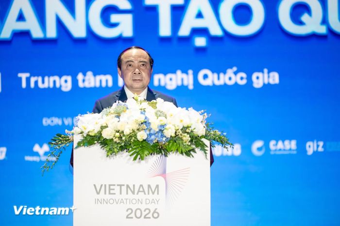 Bộ trưởng Bộ Khoa học và Công nghệ Vũ Hải Quân. (Ảnh: Minh Sơn/Vietnam+)