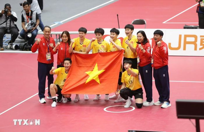 Đội tuyển Cầu mây nữ Việt Nam thi đấu ấn tượng để giành cú đúp huy chương Vàng tại ASIAD 2026.