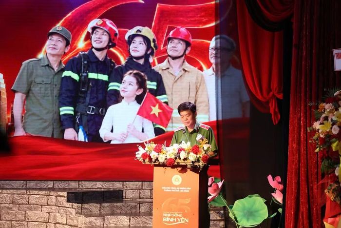 Thiếu tướng Nguyễn Thanh Hưởng, Phó Giám đốc Công an TP Hồ Chí Minh phát biểu. (Ảnh: PV/Vietnam+)