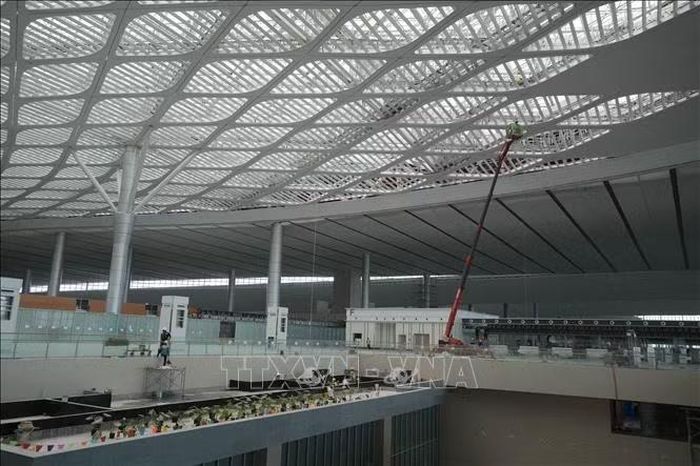 Bên trong nhà ga hành khách sân bay Long Thành cuối tháng 9/2026. Ảnh: Công Phong/TTXVN