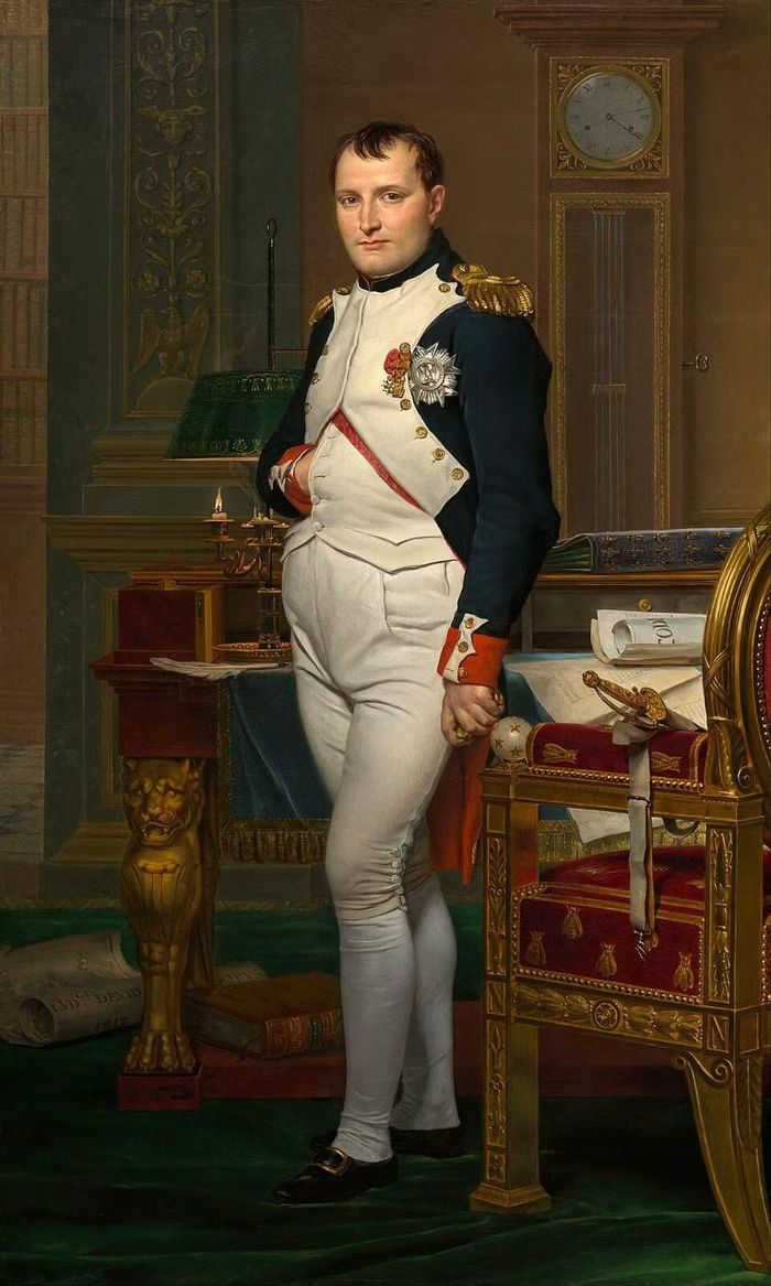 Napoléon trong phòng làm việc, do Jacques-Louis David vẽ, 1812. Ảnh: Wikipedia