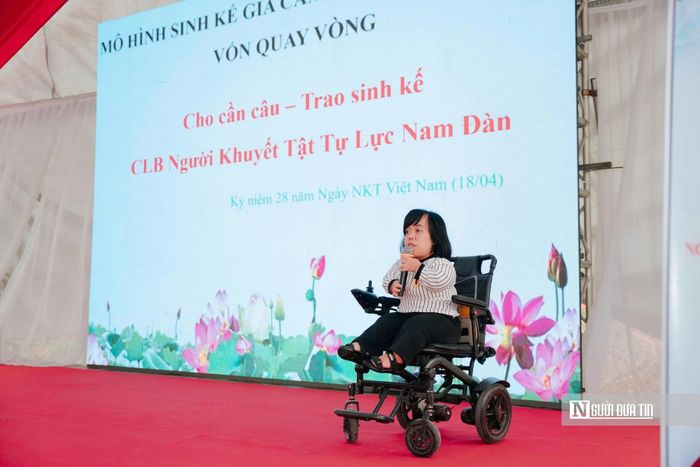 Câu lạc bộ Người khuyết tật Tự Lực Nam Đàn là tổ chức cộng đồng nhằm hỗ trợ, kết nối và tạo sinh kế cho người khuyết tật vượt qua mặc cảm. Ảnh NVCC.
