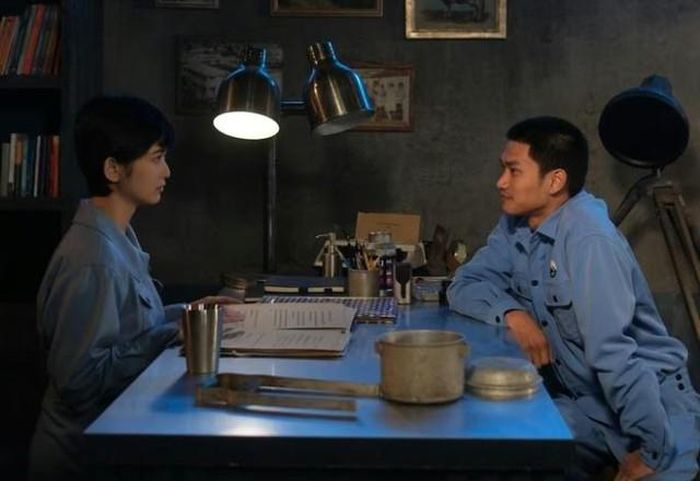 Nguyễn Hùng và diễn viên Ngọc Xuân trong phim Bò sữa bay.